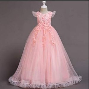 Pink tulle gown